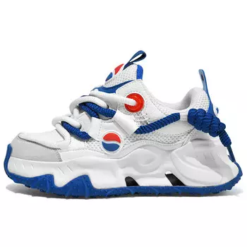 Кроссовки Pepsi Jelly Color Series Skateboarding Shoes Unisex Low-top, белый/синий