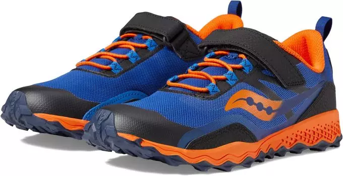 Кроссовки Peregrine 12 Shield A/C Saucony Kids, цвет Navy/Orange