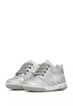 Кроссовки "Первые шаги" Frankie Zip Falcotto, серебро