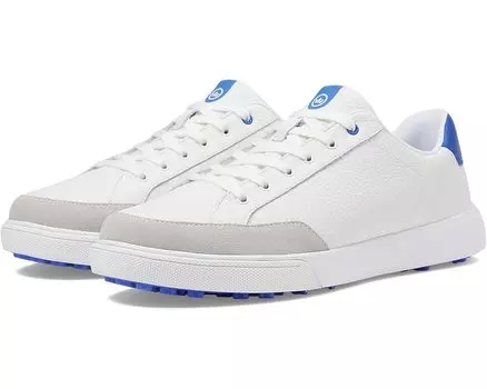 Кроссовки Peter Millar Drift Leather Hybrid Course Shoe, цвет White/Mako Blue