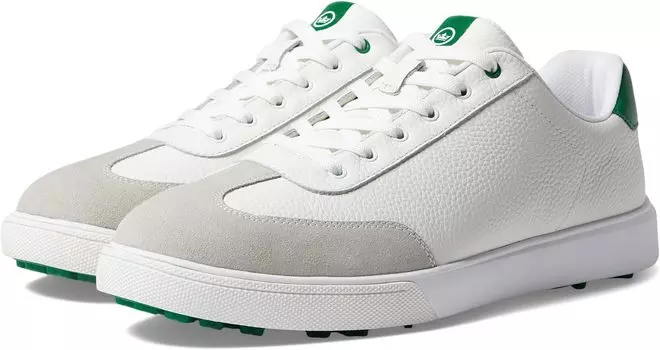 Кроссовки Peter Millar Drift Leather Hybrid Course Shoe, цвет White/Fairway