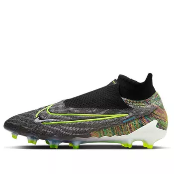 Кроссовки phantom gx elite gripknit df fusion fg 'black volt' Nike, черный