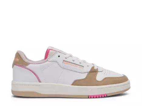 Кроссовки Phase Court Sneaker Reebok, белый/розовый