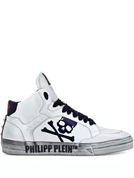 Кроссовки Philipp Plein Retrokickz TM средней высоты, белый
