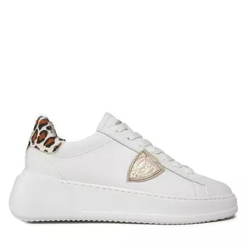 Кроссовки Philippe Model Temple Low TRES VA01 Blanc/Beige, белый