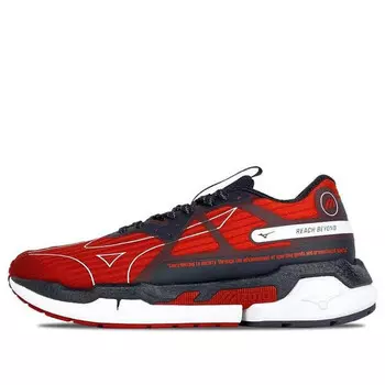 Кроссовки pi knit low top running shoes black/red Mizuno, красный