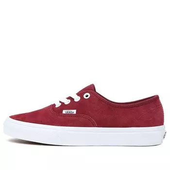 Кроссовки pig suede authentic 'red white' Vans, красный