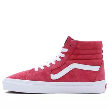 Кроссовки pig suede sk8-hi 'red white' Vans, красный