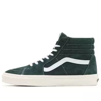 Кроссовки pig suede sk8-hi sneakers green Vans, зеленый