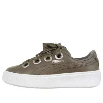 Кроссовки platform kiss leisure board shoes green Puma, зеленый