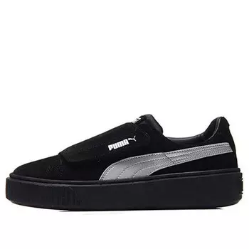Кроссовки platform strap satin shoes black Puma, черный