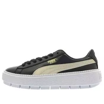 Кроссовки platform trace 'black varsity' Puma, черный