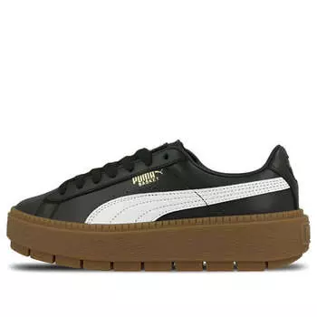 Кроссовки platform trace l 'black gum' Puma, черный