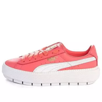 Кроссовки platform trace leather cleated low Puma, розовый
