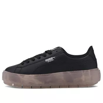 Кроссовки platform trace translucent black Puma, черный