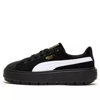 Кроссовки platform trace v black/white Puma, черный