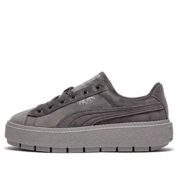 Кроссовки platform trace v gray Puma, серый