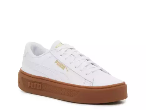 Кроссовки платформенные Smash v3 - женские Puma, White