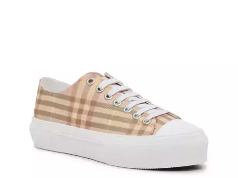 Кроссовки платформы Jack - женские Burberry, Beige Plaid Print