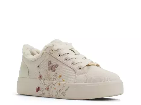 Кроссовки платформы Wildflowers Aldo, Beige Floral Print