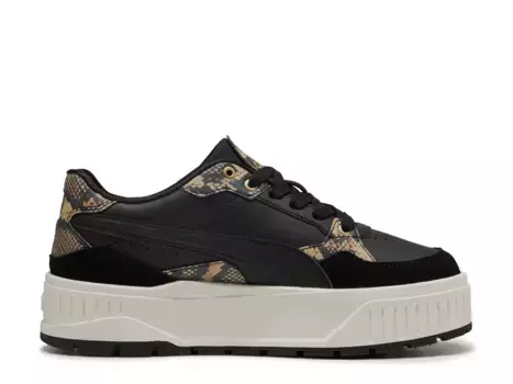 Кроссовки платформы женские Karmen II Idol Snake Chic Puma, Black/Olive Green Snake Print