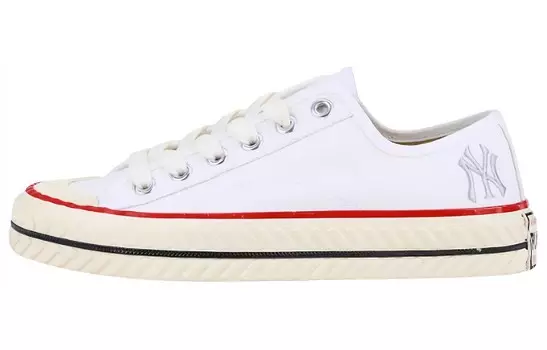 Кроссовки Playball Canvas унисекс с низким верхом белого цвета Mlb
