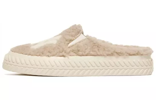 Кроссовки Playball Mule для скейтбординга унисекс с низким верхом бежевого цвета Mlb