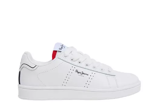 Кроссовки Player Basic B на шнуровке Pepe Jeans, белый