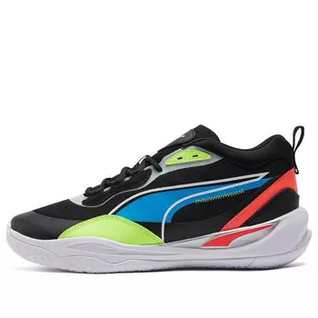 Кроссовки playmaker pro 'jet black lime squeeze' Puma, черный