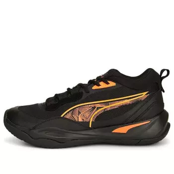 Кроссовки playmaker pro 'laser - black ultra orange' Puma, черный