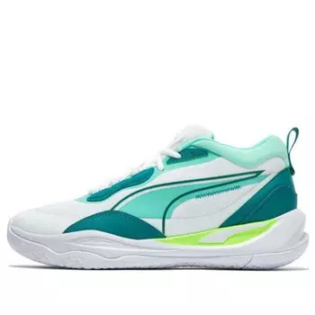 Кроссовки playmaker pro mid 'white teal' Puma, белый