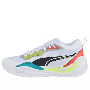 Кроссовки playmaker pro 'white fiery coral lime' Puma, белый