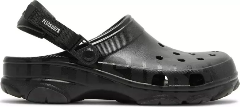 Кроссовки Pleasures x All-Terrain Clog Black, черный