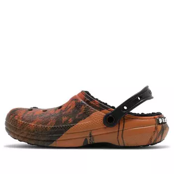 Кроссовки pleasures x dylan clog 'orange camo' Crocs, оранжевый