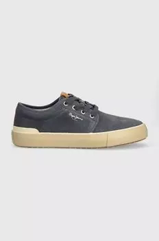 Кроссовки PMS31037 замшевые Pepe Jeans, темно-синий