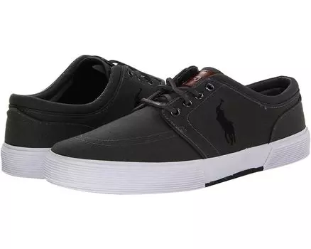 Кроссовки Polo Ralph Lauren Faxon Low-Top Canvas Sneaker, цвет Deep Grey/Polo Black