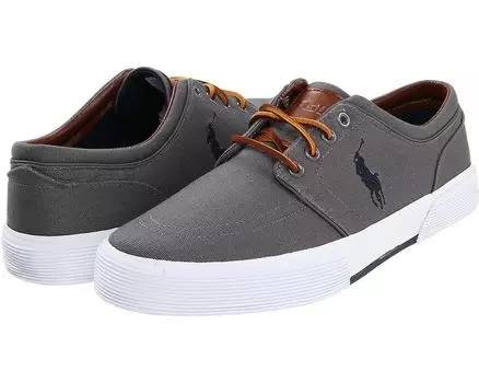 Кроссовки Polo Ralph Lauren Faxon Low-Top Canvas Sneaker, серый