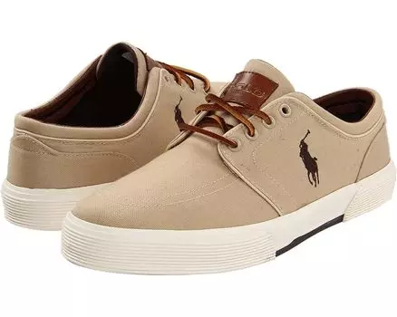 Кроссовки Polo Ralph Lauren Faxon Low-Top Canvas Sneaker, цвет Khaki Canvas