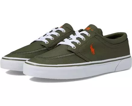 Кроссовки Polo Ralph Lauren Faxon X Sneaker, цвет Dark Sage/Orange Pony Player