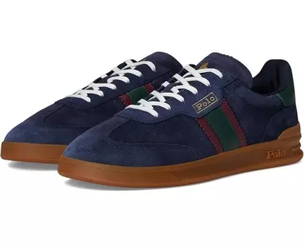 Кроссовки Polo Ralph Lauren Heritage Aera Suede Sneakers, цвет Navy/Wine/Forest