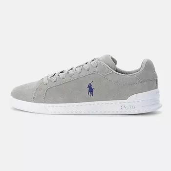 Кроссовки Polo Ralph Lauren Heritage Court Ii Suede Sneaker, soft grey/heritage royal pp