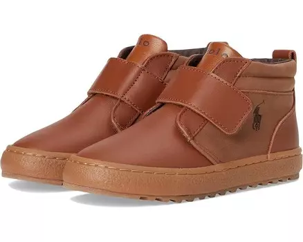 Кроссовки Polo Ralph Lauren Kids Camdyn Ez, цвет Tan/Brown