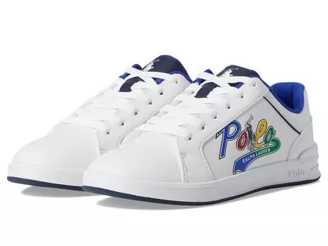 Кроссовки Polo Ralph Lauren Kids Heritage Court IV Graphic, цвет White Multi
