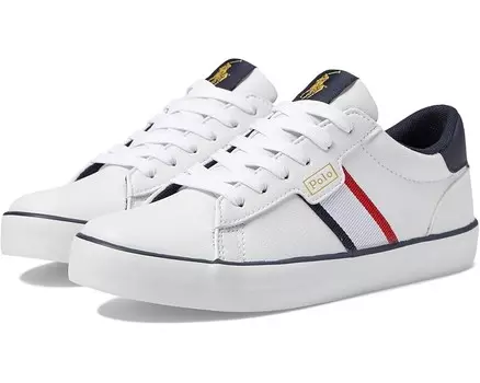 Кроссовки Polo Ralph Lauren Kids Rexley, цвет White/Navy/Red