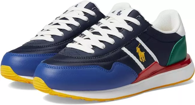 Кроссовки Polo Ralph Lauren Kids Train 89 Sport, цвет Navy/Multi/Yellow