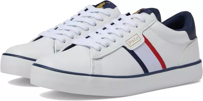 Кроссовки Polo Ralph Lauren Rexley, цвет White/Navy/Red
