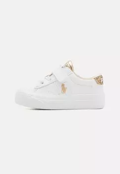 Кроссовки Polo Ralph Lauren Ryley Unisex Kids, белый/золотой