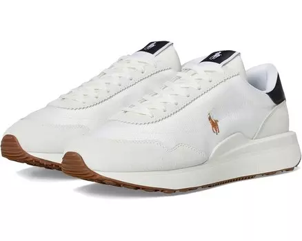 Кроссовки Polo Ralph Lauren Train 89 Suede-Paneled Sneakers, цвет Deckwash White/Multi Pp