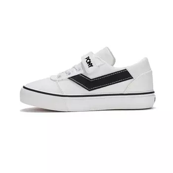 Кроссовки PONY Skate Kids Skateboarding Shoes Kids Low-top White/black, белый