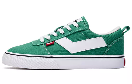 Кроссовки PONY Skate Skateboarding Shoes Unisex Low-top Green/White, зеленый